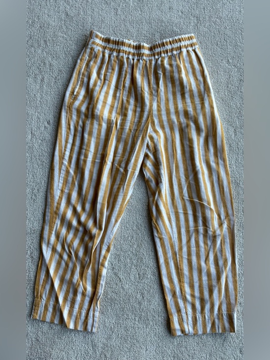 Madewell Pants - Madewell White and Mustard Striped Kids Pants